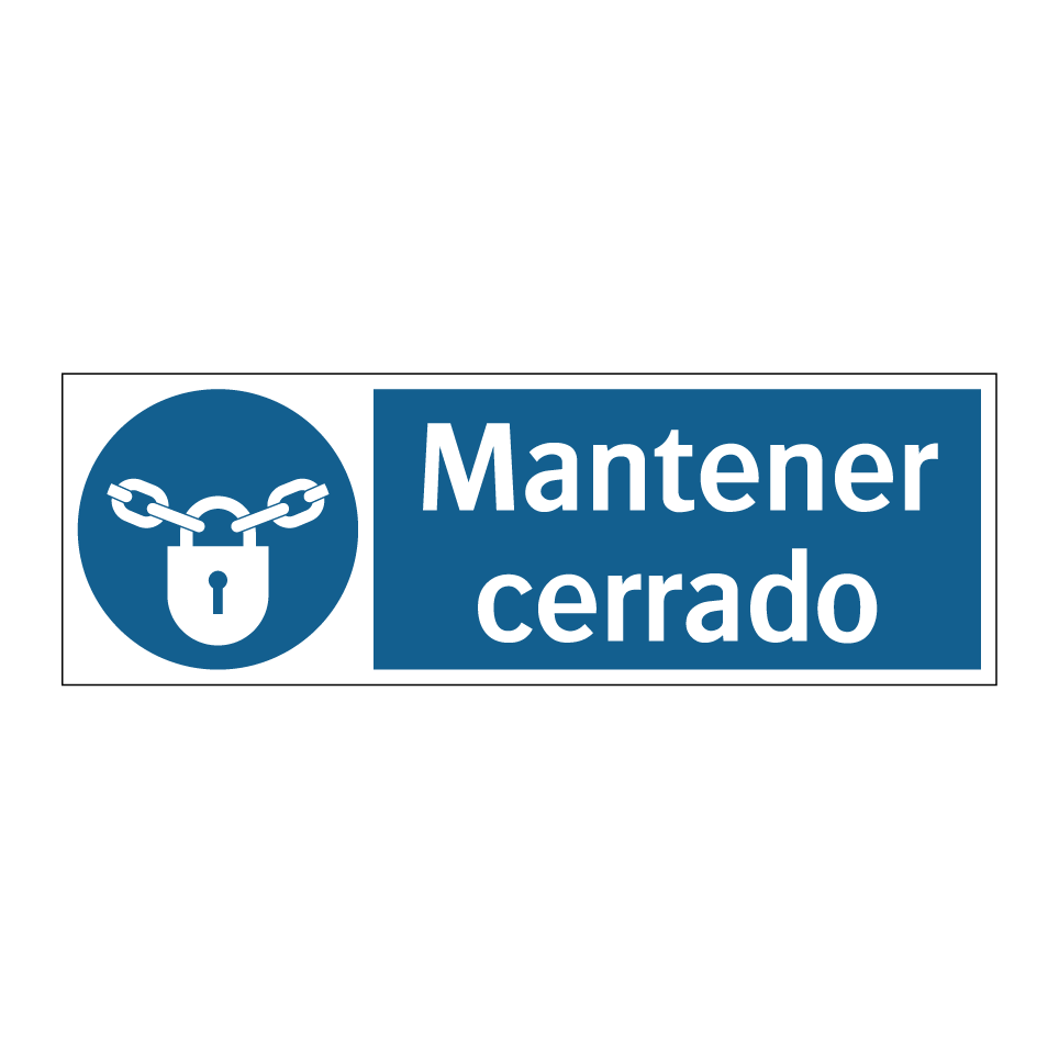 Mantener cerrado