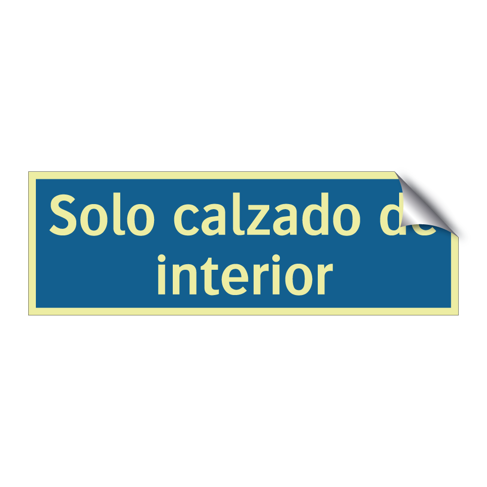 Solo calzado de interior
