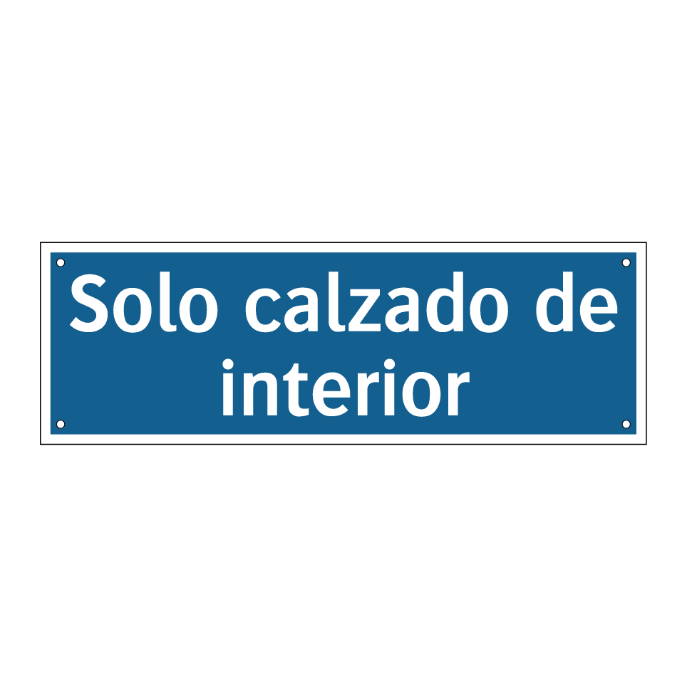 Solo calzado de interior