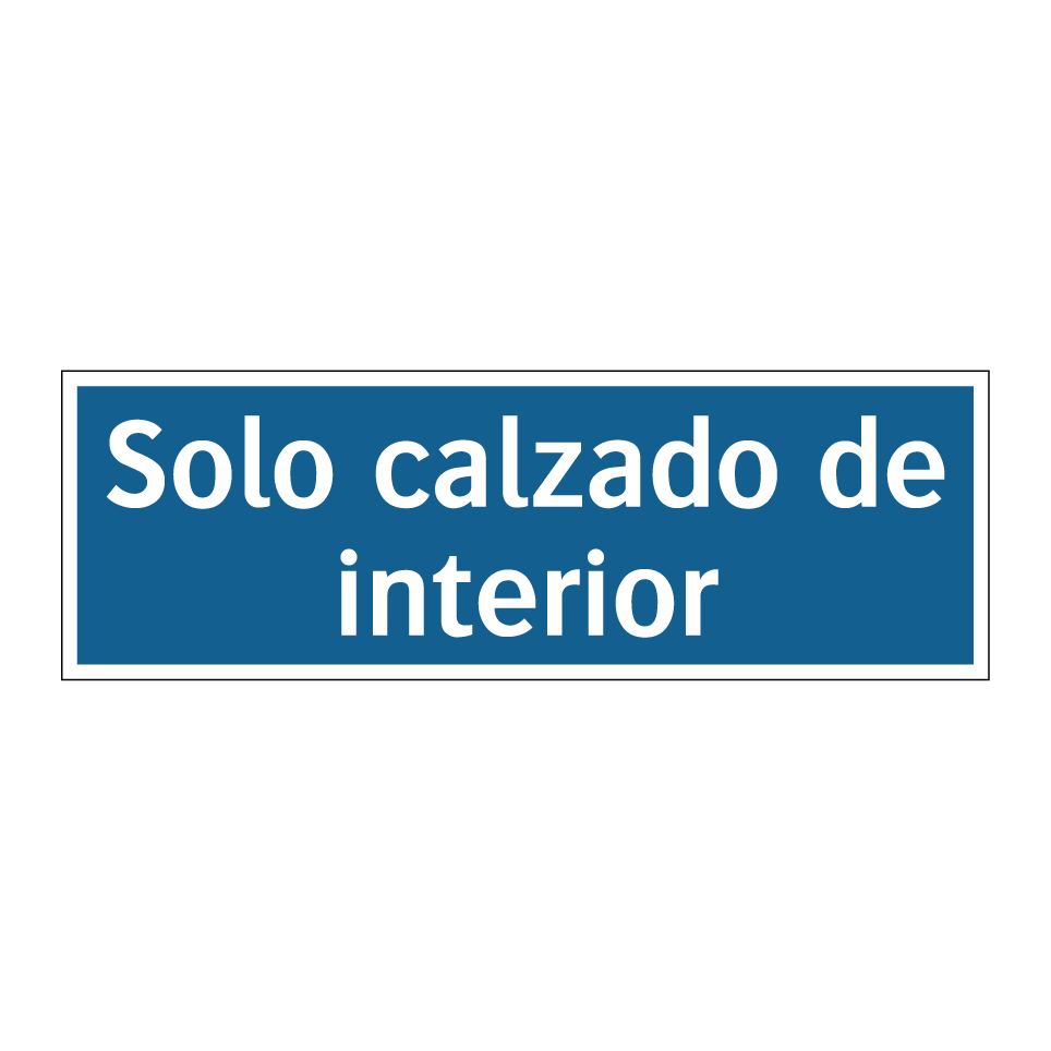 Solo calzado de interior