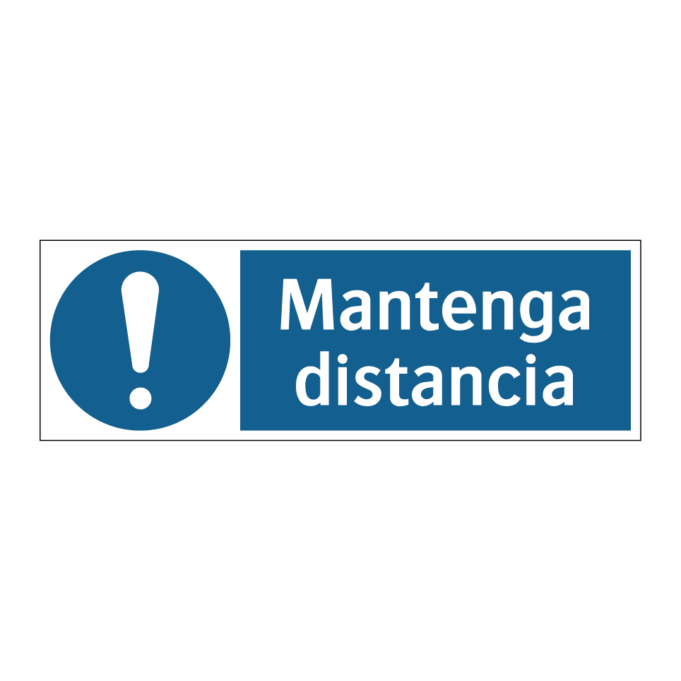 Mantenga distancia