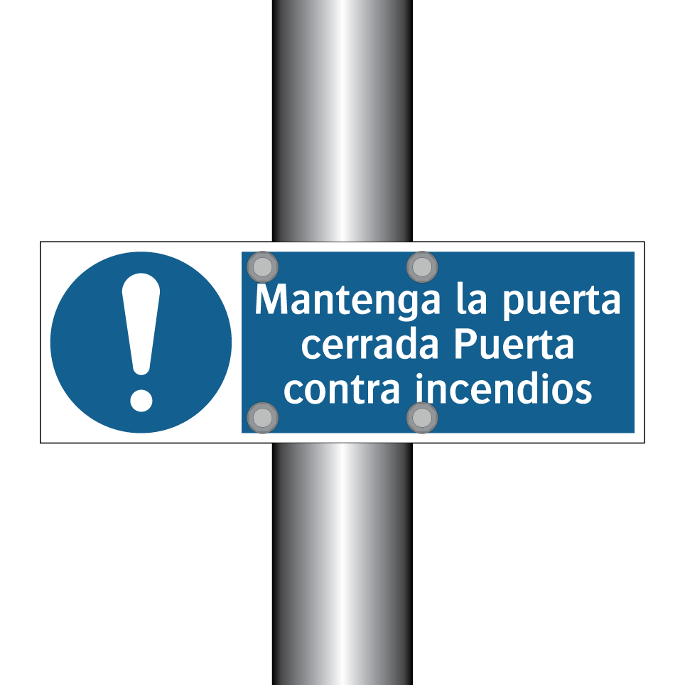 Mantenga la puerta cerrada Puerta contra incendios