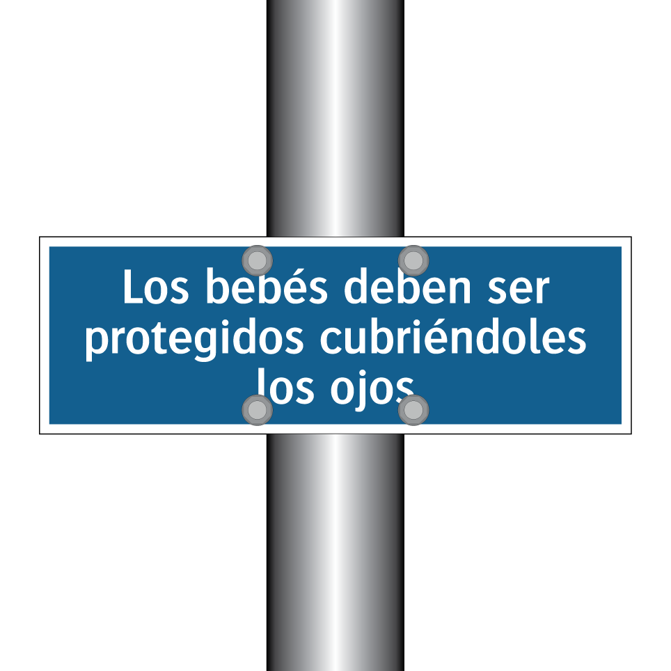 Los bebés deben ser protegidos cubriéndoles los ojos