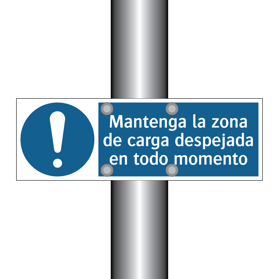 Mantenga la zona de carga despejada en todo momento
