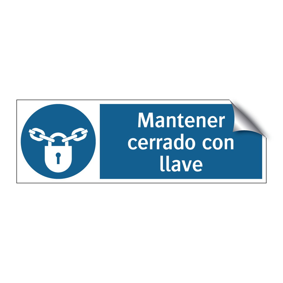 Mantener cerrado con llave