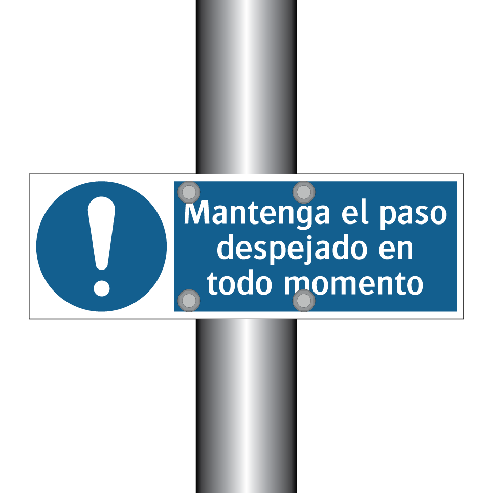 Mantenga el paso despejado en todo momento