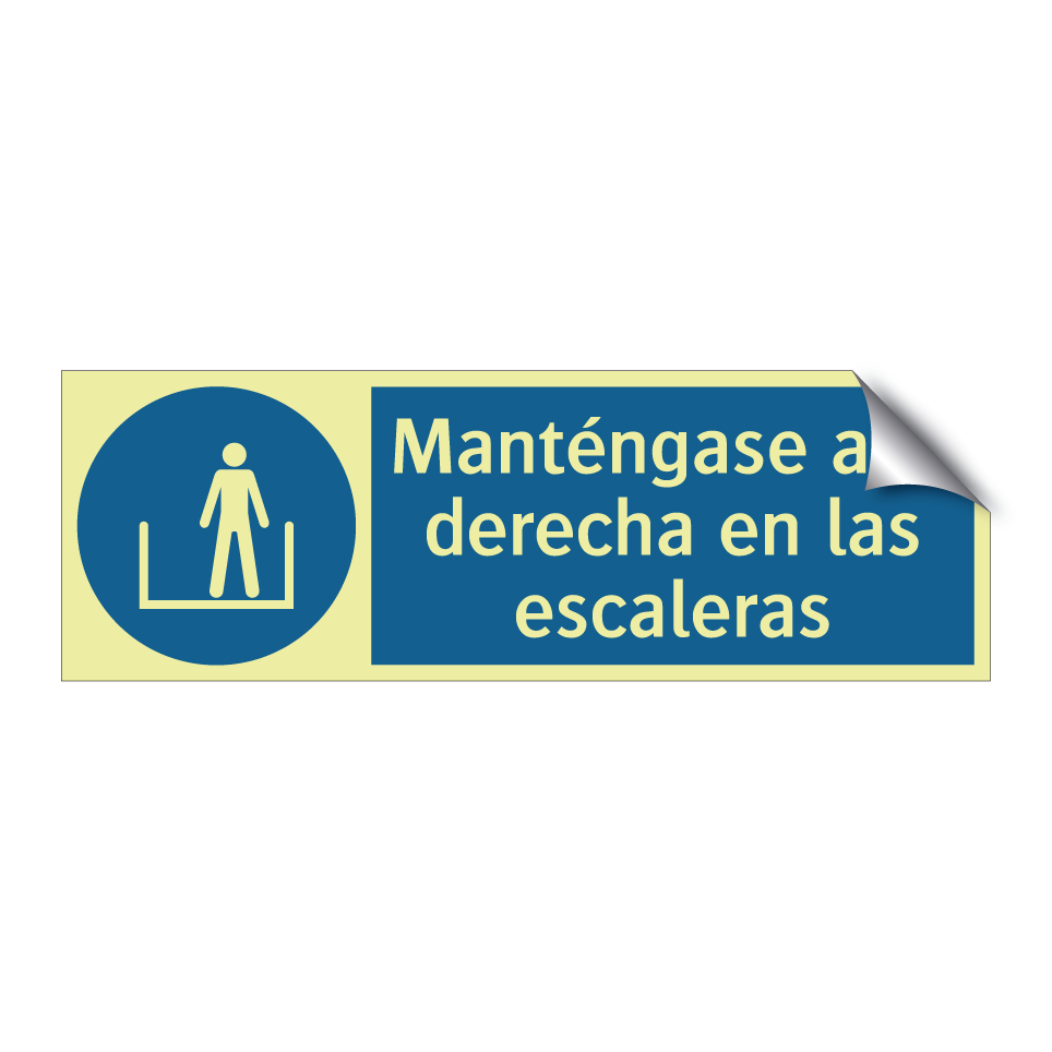 Manténgase a la derecha en las escaleras
