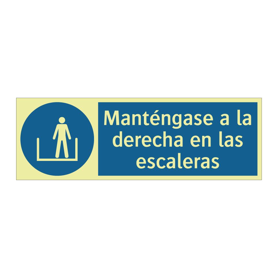 Manténgase a la derecha en las escaleras