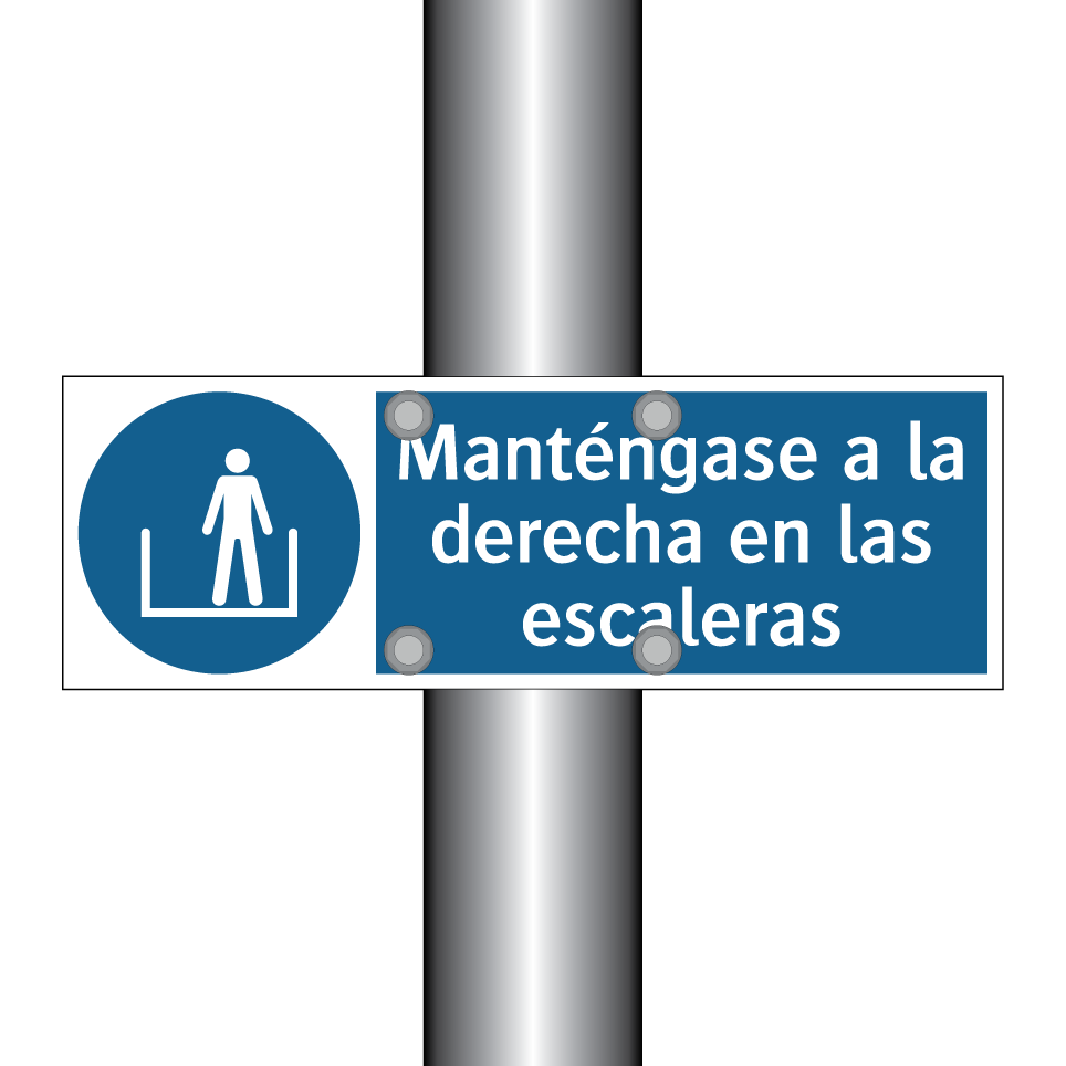 Manténgase a la derecha en las escaleras