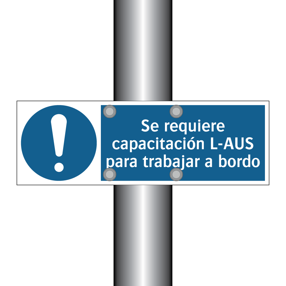 Se requiere capacitación L-AUS para trabajar a bordo