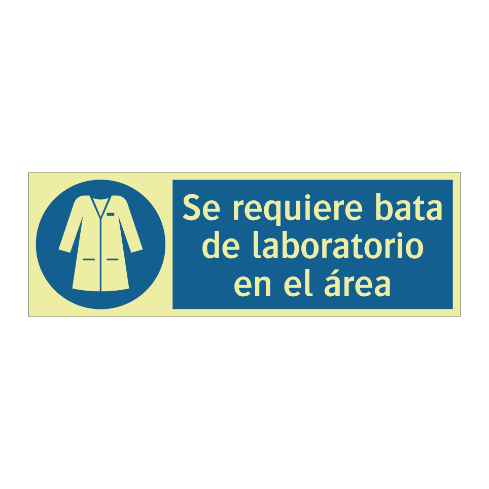 Se requiere bata de laboratorio en el área