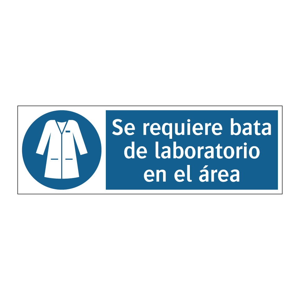Se requiere bata de laboratorio en el área
