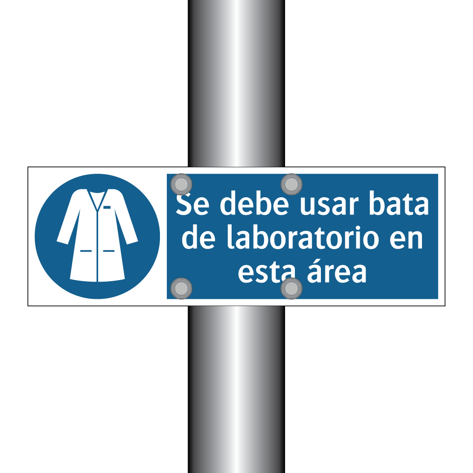 Se debe usar bata de laboratorio en esta área