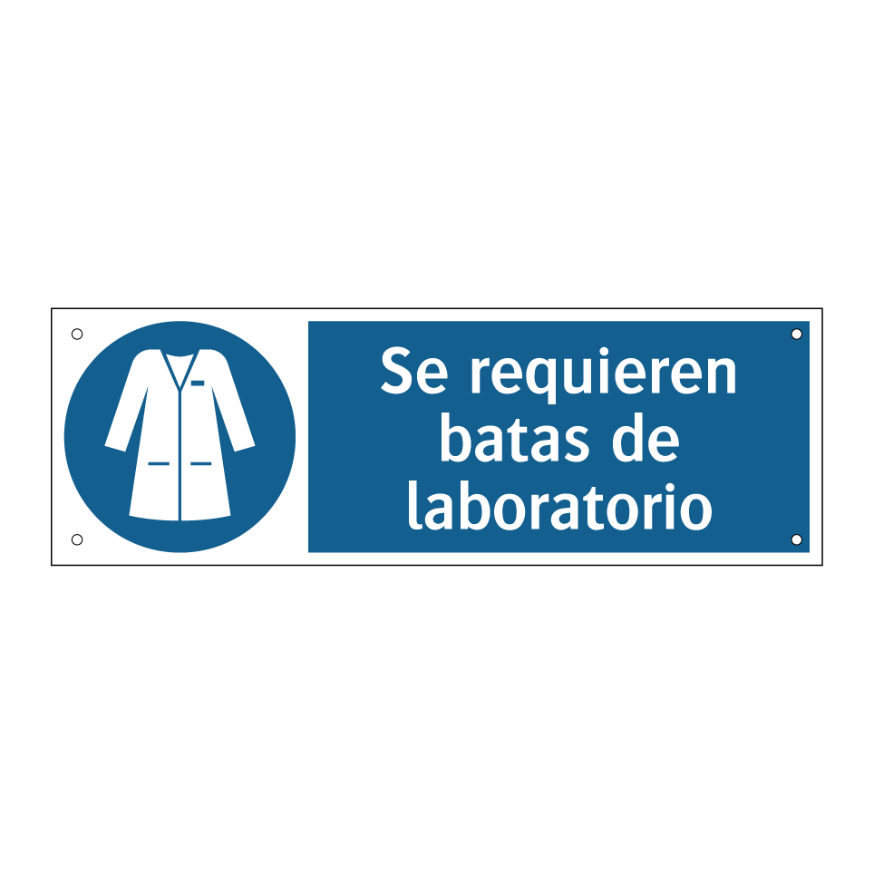 Se requieren batas de laboratorio