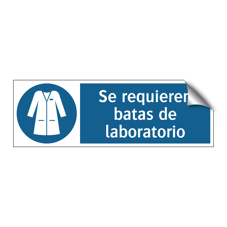 Se requieren batas de laboratorio