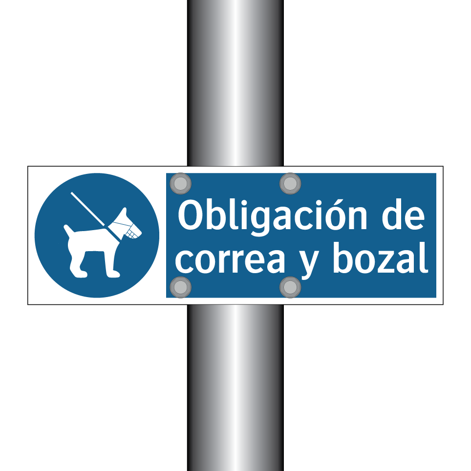 Obligación de correa y bozal