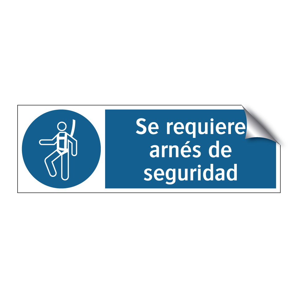 Se requiere arnés de seguridad