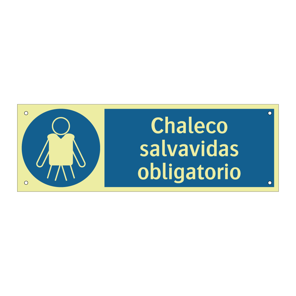 Chaleco salvavidas obligatorio