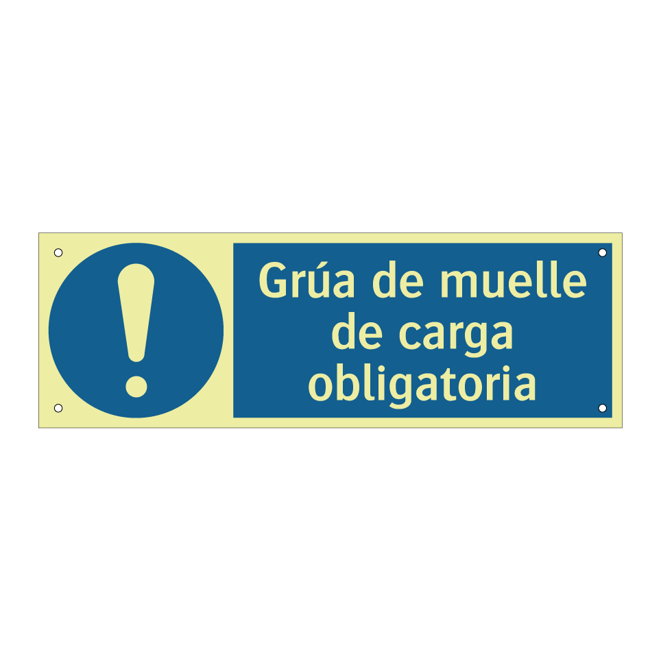 Grúa de muelle de carga obligatoria