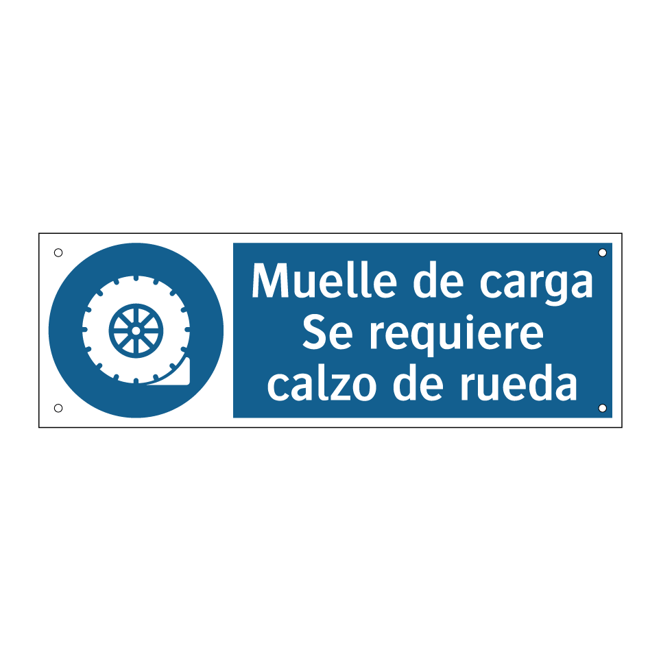Muelle de carga Se requiere calzo de rueda