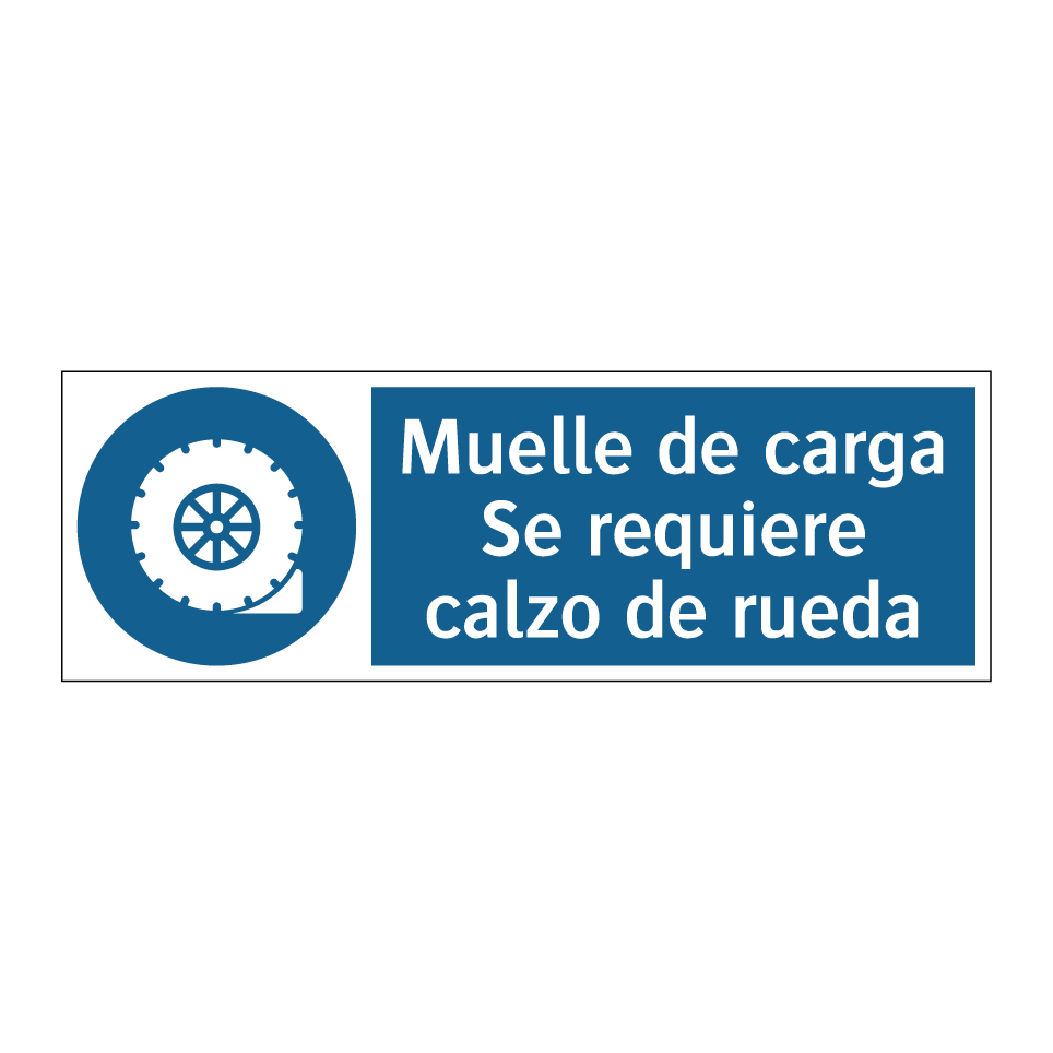 Muelle de carga Se requiere calzo de rueda