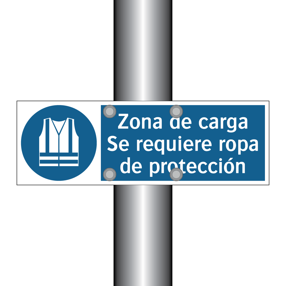 Zona de carga Se requiere ropa de protección