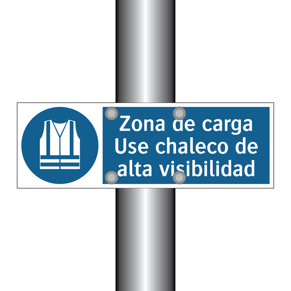 Zona de carga Use chaleco de alta visibilidad