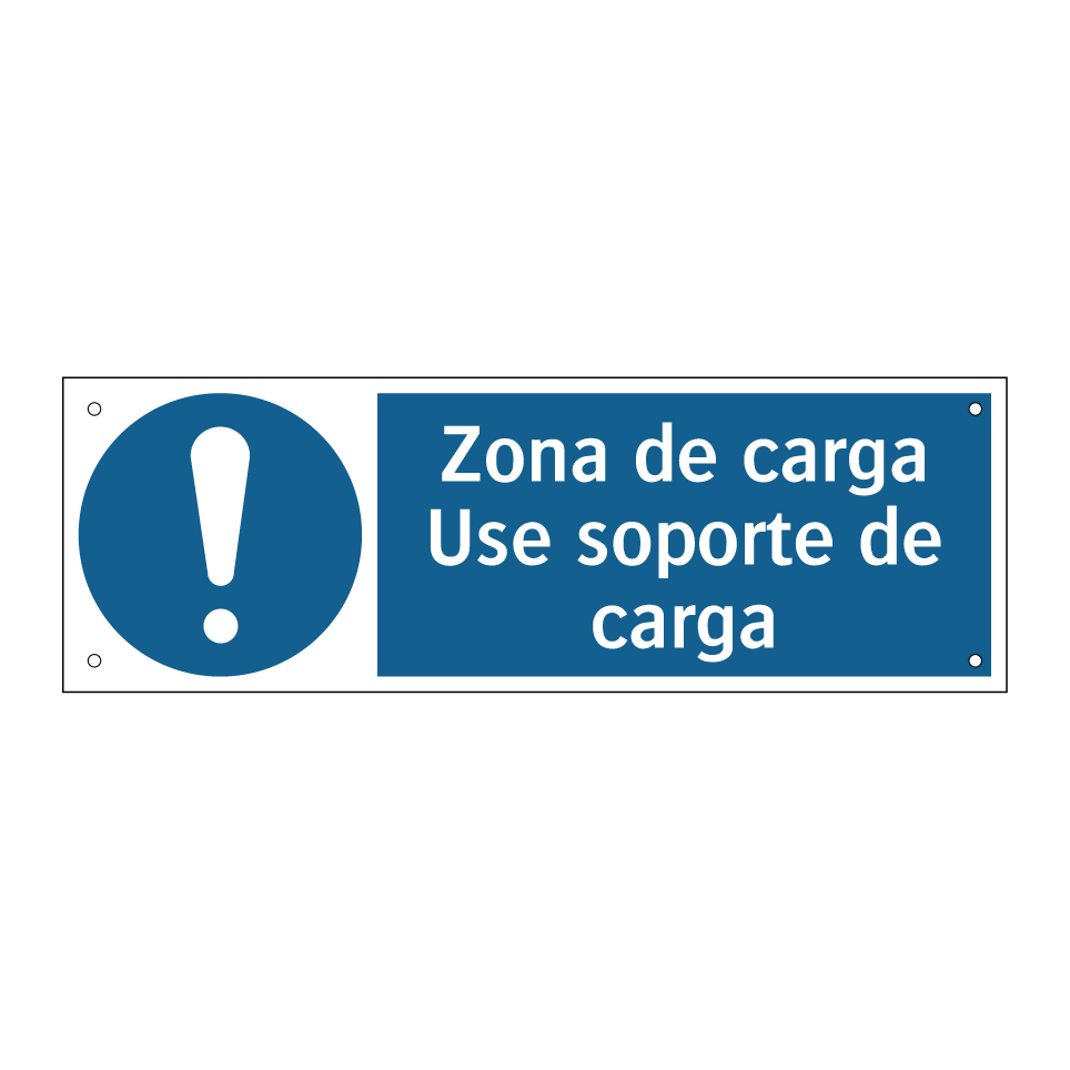 Zona de carga Use soporte de carga