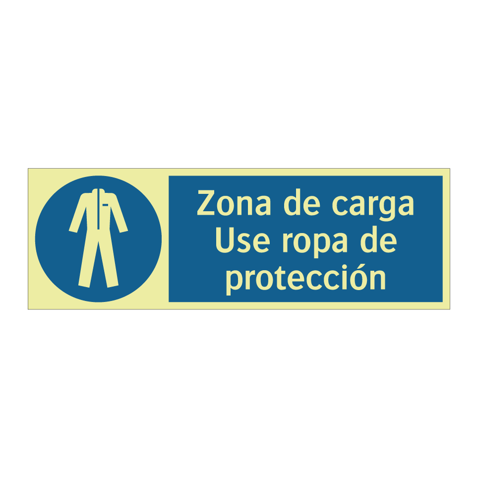 Zona de carga Use ropa de protección