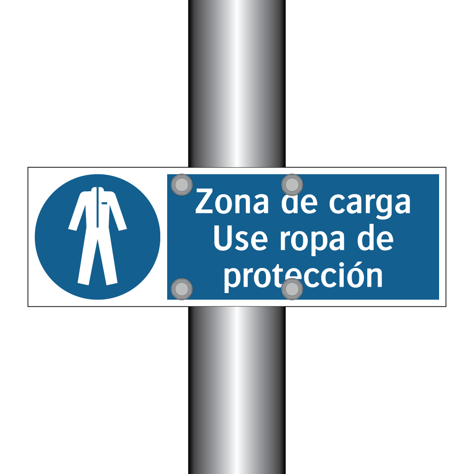 Zona de carga Use ropa de protección