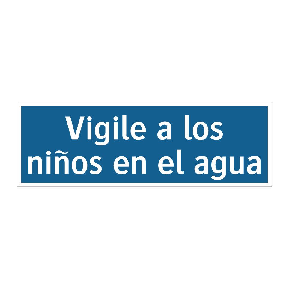 Vigile a los niños en el agua