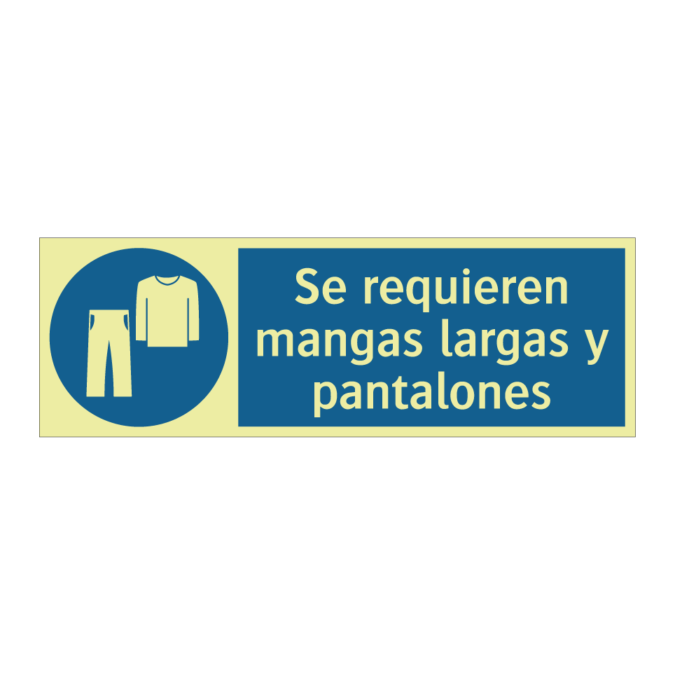 Se requieren mangas largas y pantalones