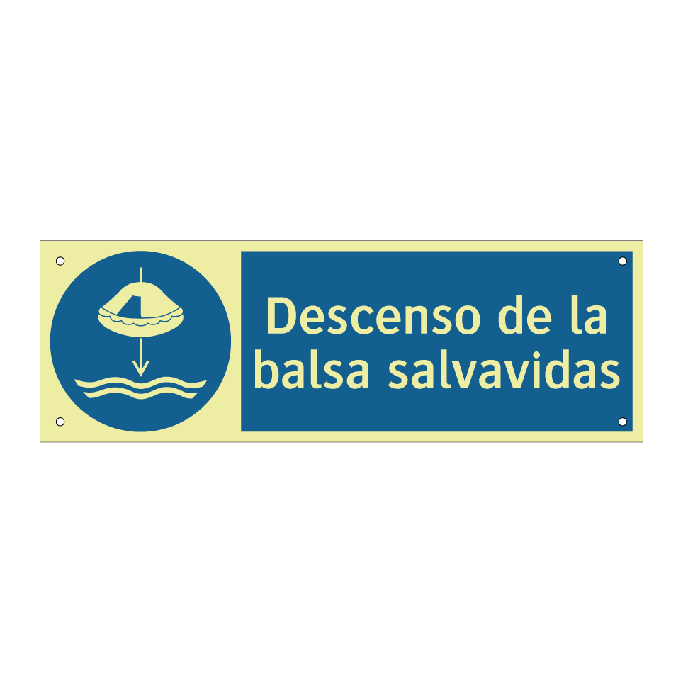 Descenso de la balsa salvavidas