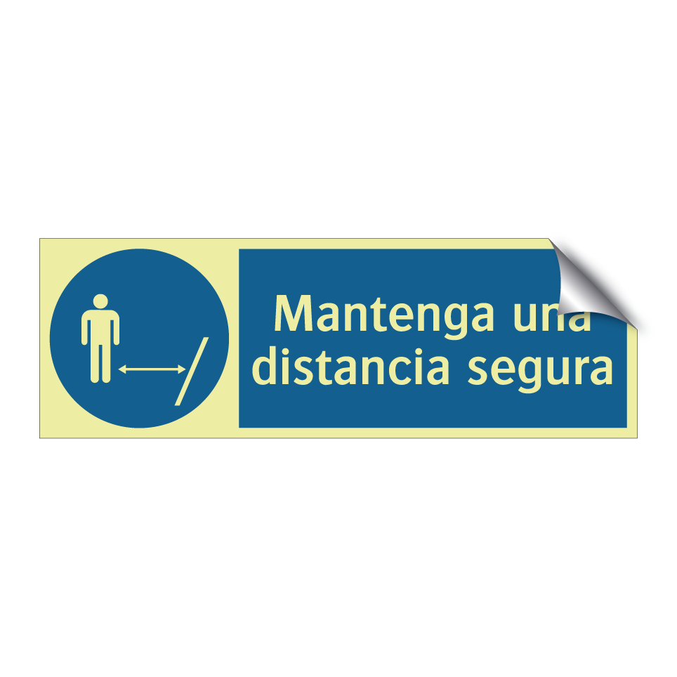 Mantenga una distancia segura