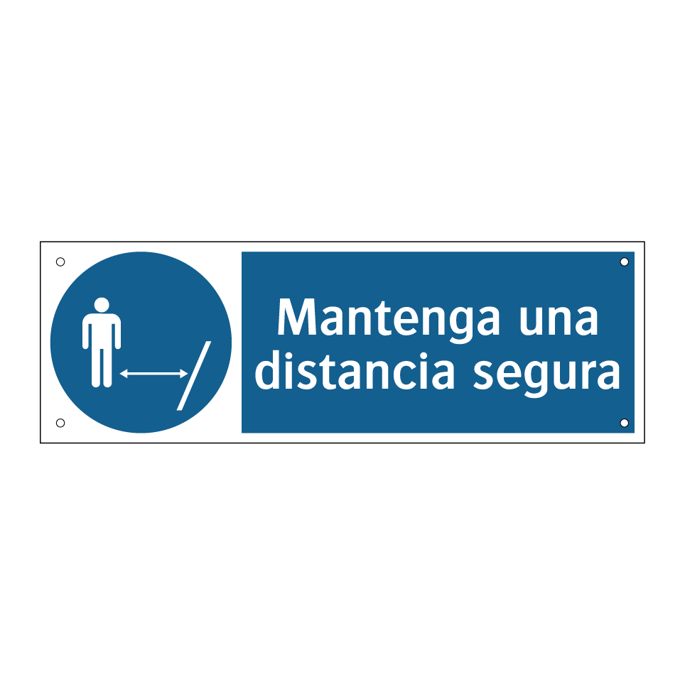 Mantenga una distancia segura