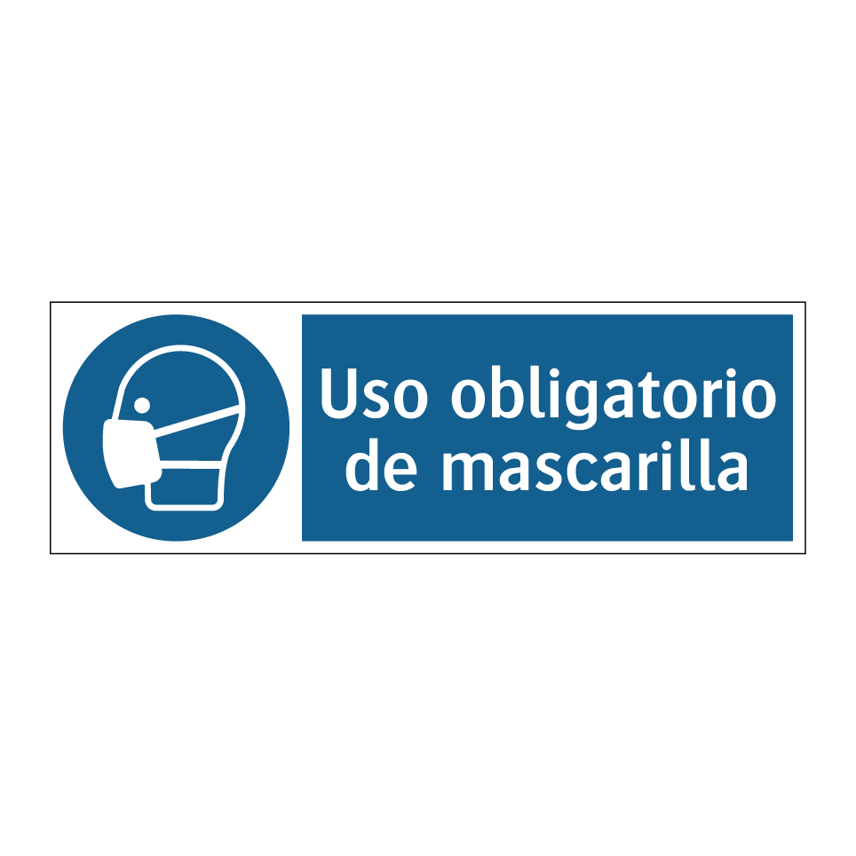 Uso obligatorio de mascarilla