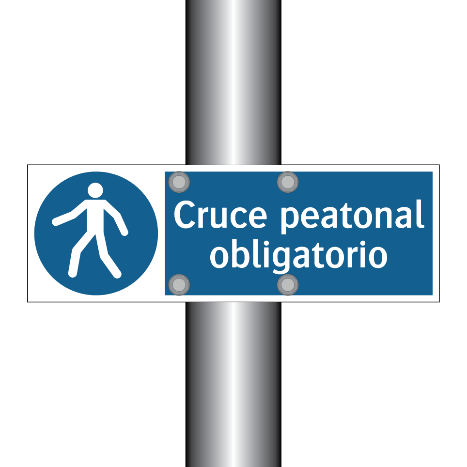 Cruce peatonal obligatorio
