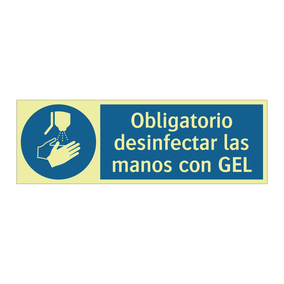 Obligatorio desinfectar las manos con GEL