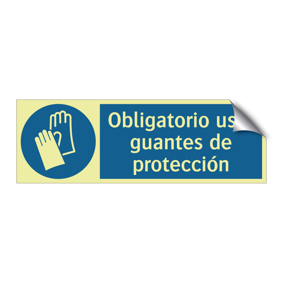 Obligatorio usar guantes de protección