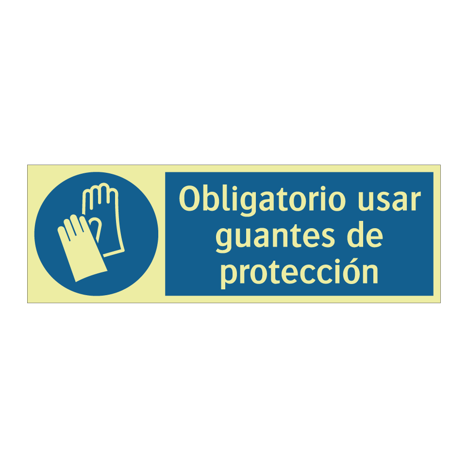 Obligatorio usar guantes de protección