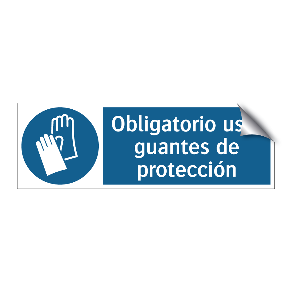 Obligatorio usar guantes de protección