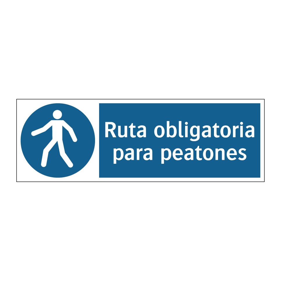 Ruta obligatoria para peatones