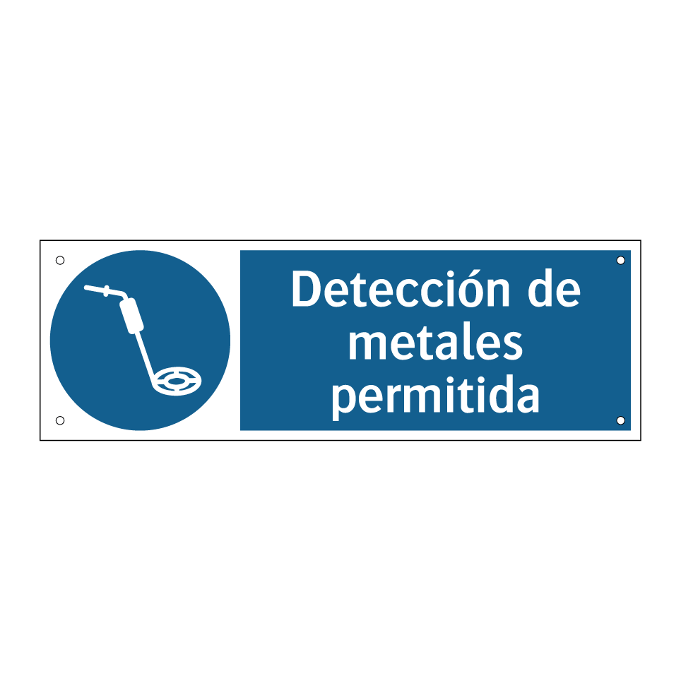 Detección de metales permitida