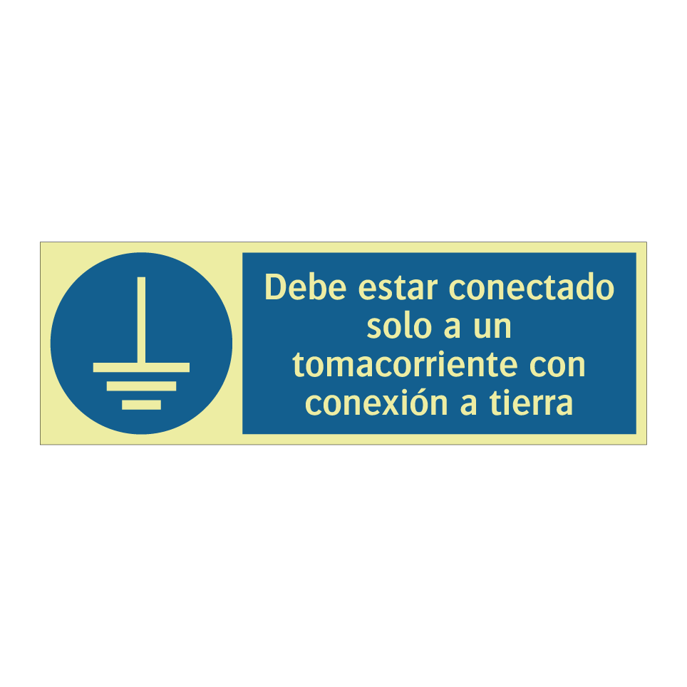 Debe estar conectado solo a un tomacorriente con conexión a tierra