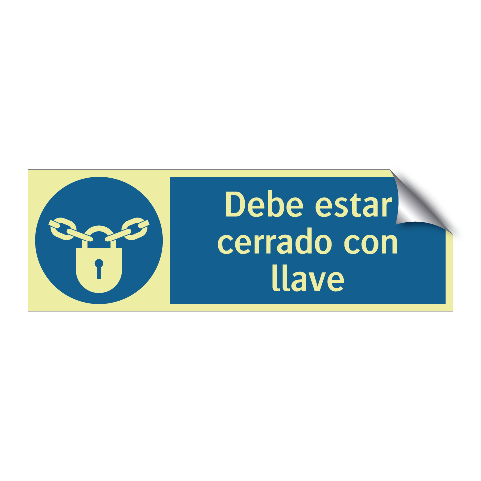 Debe estar cerrado con llave