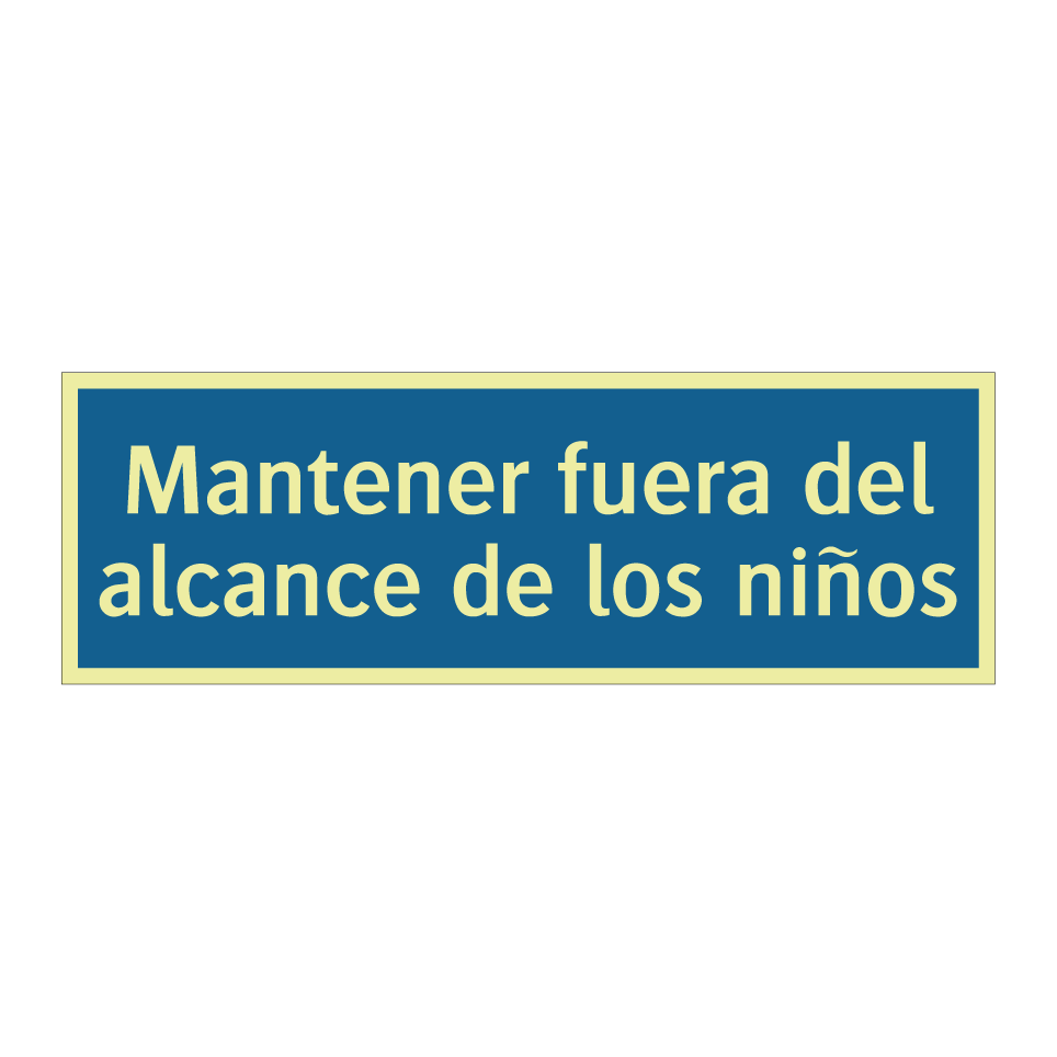 Mantener fuera del alcance de los niños