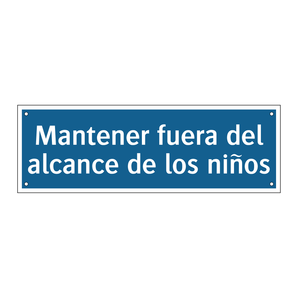 Mantener fuera del alcance de los niños