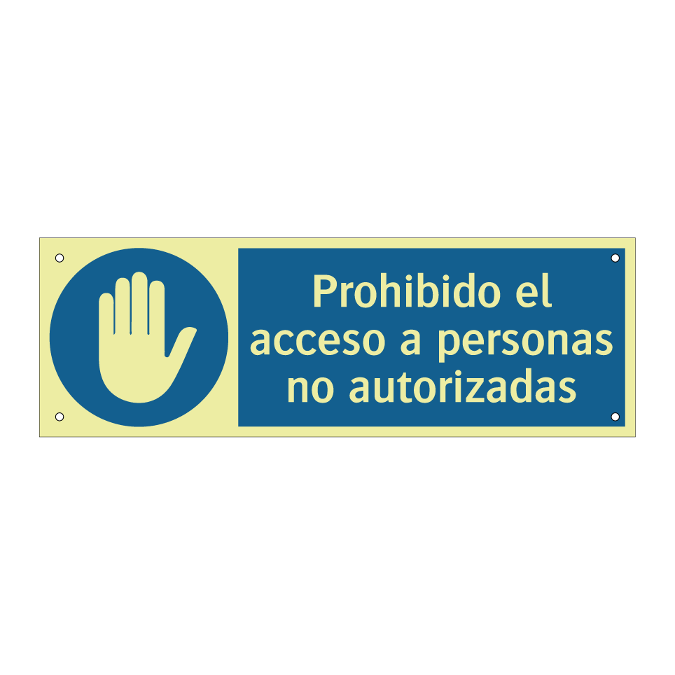 Prohibido el acceso a personas no autorizadas