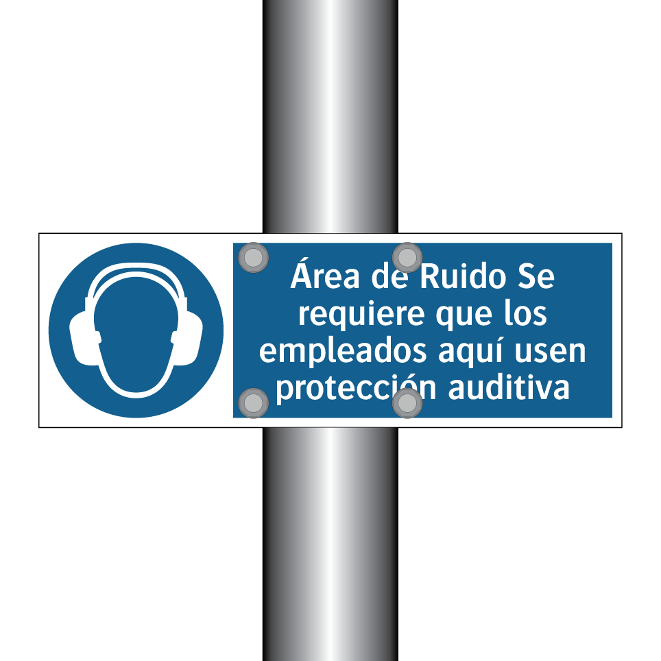 Área de Ruido Se requiere que los empleados aquí usen protección auditiva