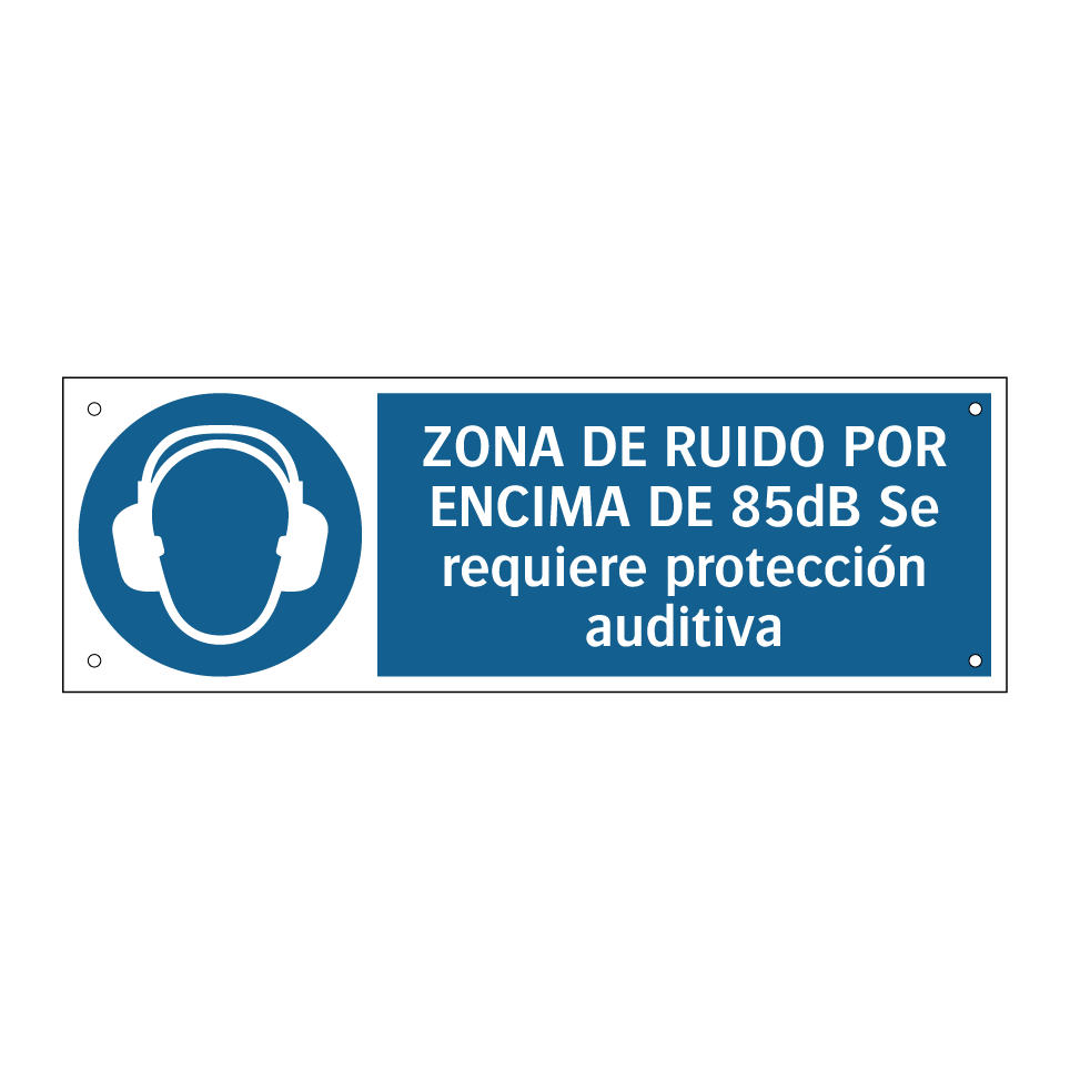 ZONA DE RUIDO POR ENCIMA DE 85dB Se requiere protección auditiva